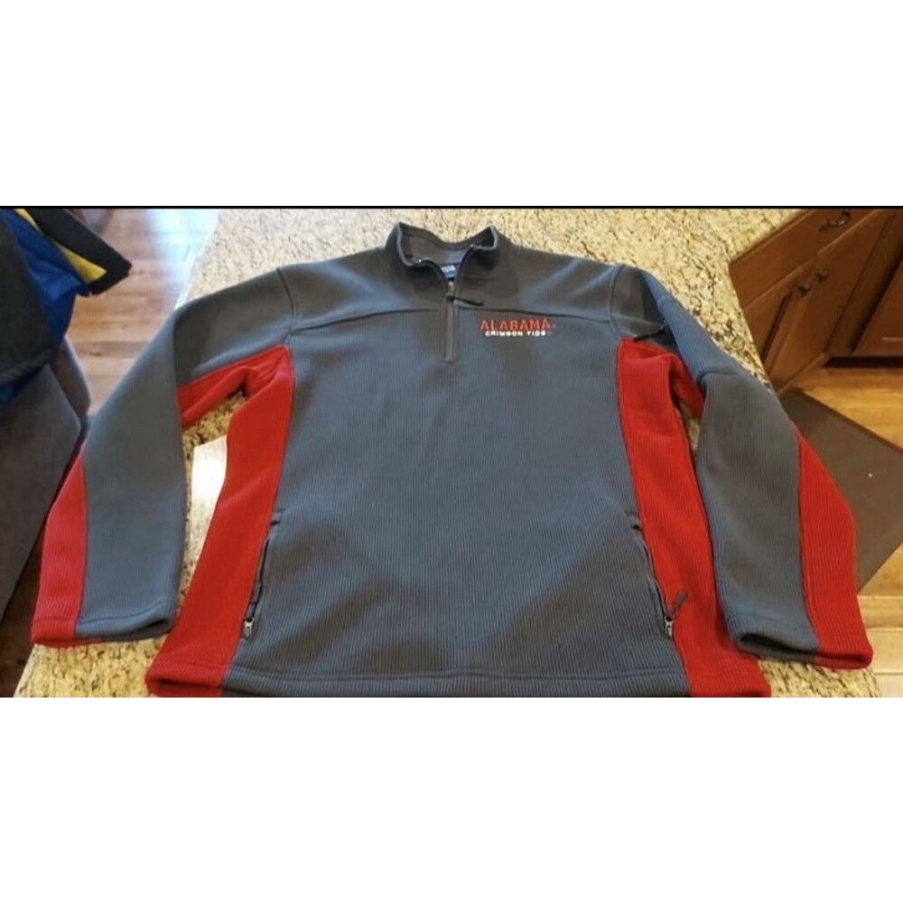Alabama University Campus Heritage Roll Tide 1/4 Zip Pullover Mens Size L